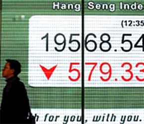 Tuần trước, các thị trường ở Á, Âu và Mỹ đều tụt điểm - Ảnh: BBC.