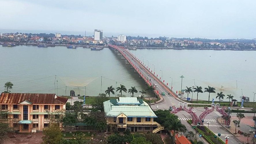 Một góc thành phố Đồng Hới, tỉnh Quảng Bình.
