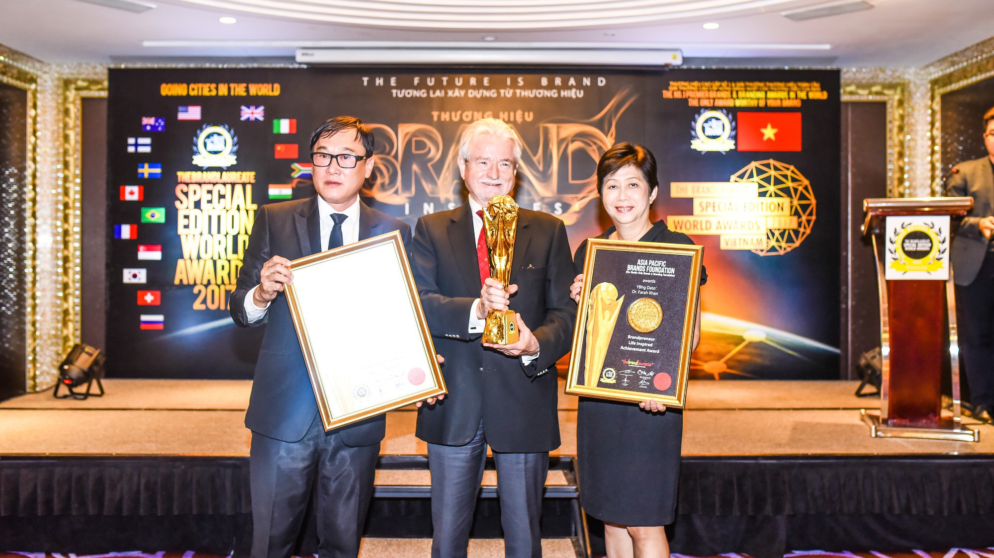 Giải thưởng thương hiệu xuất sắc thế giới lần đầu tiên được tổ chức tại Việt Nam và dự kiến vinh danh 40 doanh nghiệp nổi bật và đột phá trong việc xây dựng thương hiệu.