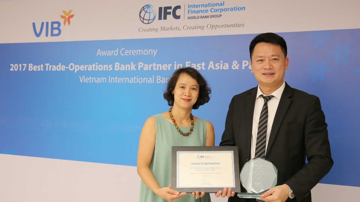 VIB là ngân hàng duy nhất trong số các ngân hàng phát hành đối tác của IFC tại Châu Á -Thái Bình Dương được nhận giải thưởng này.