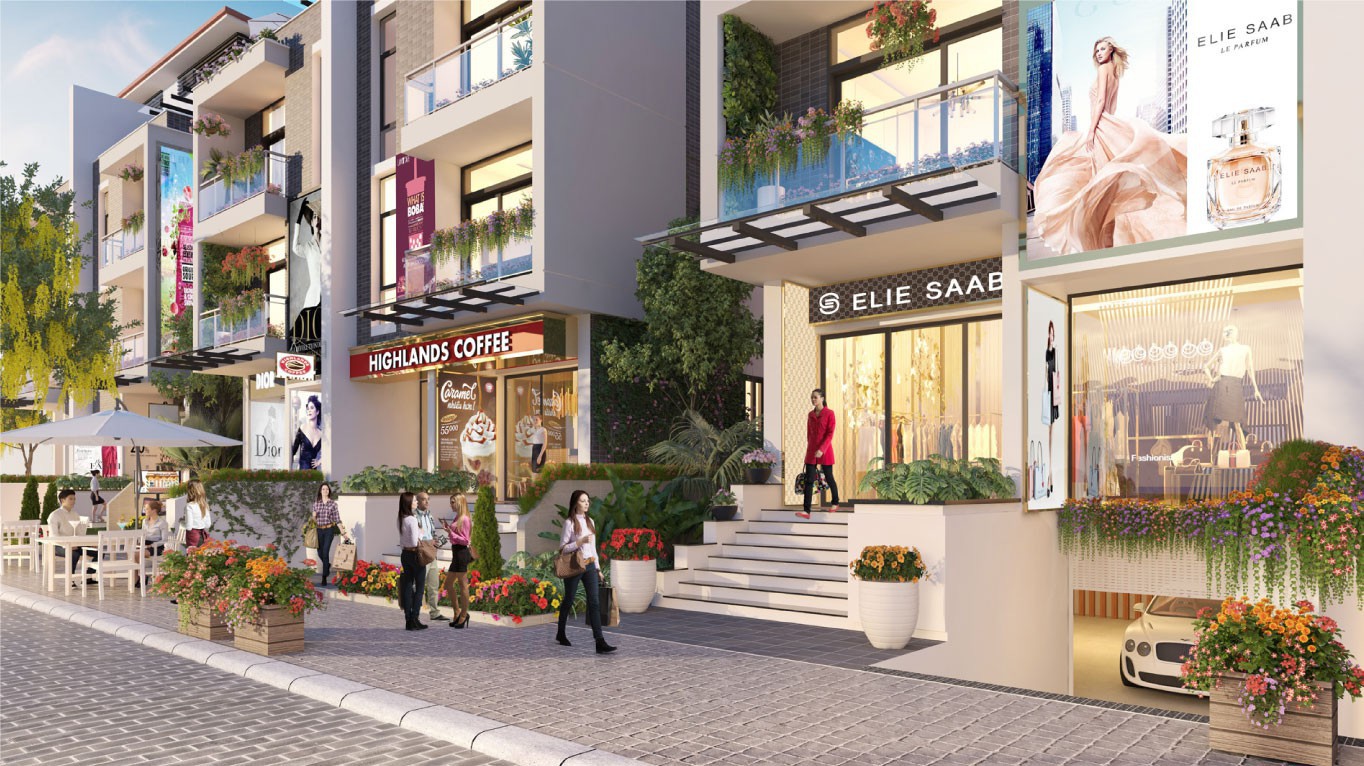 Shop villa Imperia Garden là dự án biệt thự duy nhất có hầm đỗ xe riêng biệt cho từng căn.