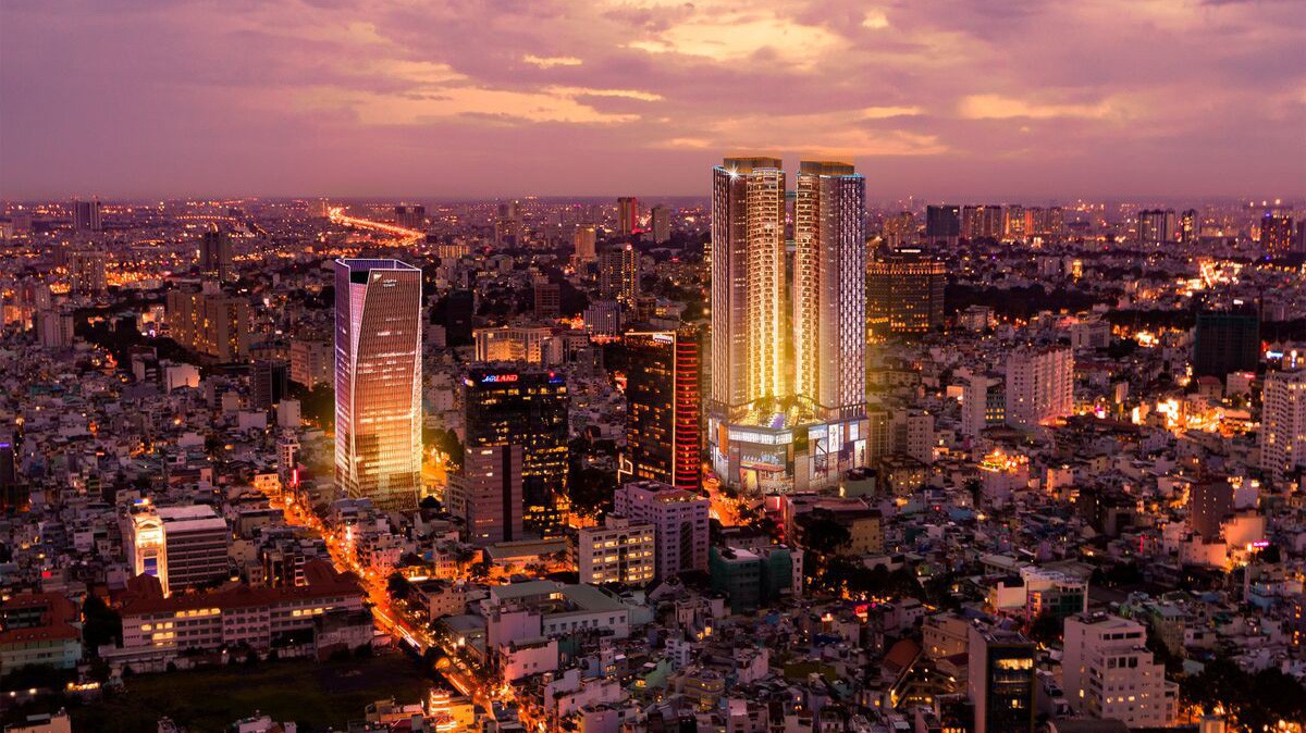 Tổ hợp Alpha City với tháp văn phòng hạng sang Alpha Town, tòa tháp đôi căn hộ cao cấp Alpha Hill và trung tâm thương mại thời thượng Alpha Mall.