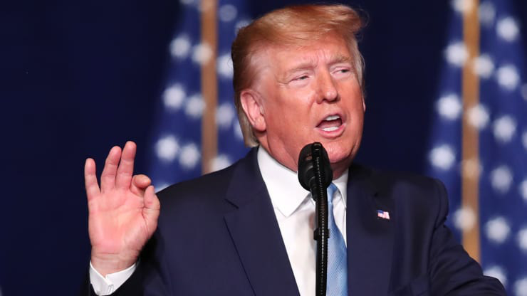 Tổng thống Mỹ Donald Trump - Ảnh: Getty/CNBC.