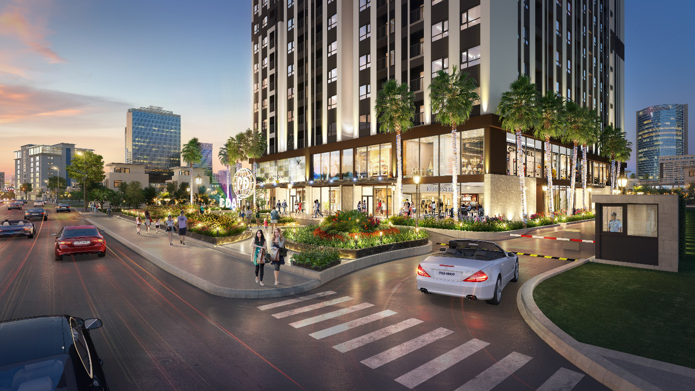 Trung tâm thương mại sầm uất hiện hữu ngay trong khuôn viên Phuc Dat Tower.