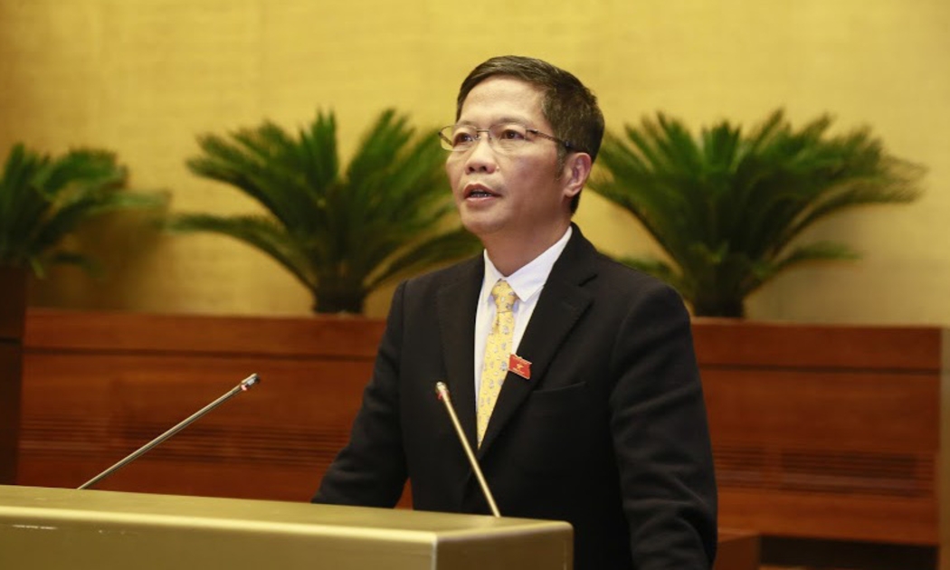 Bộ trưởng Bộ Công Thương Trần Tuấn Anh trả lời chất vấn - Ảnh : Quang Phúc