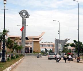 Cửa khẩu Mộc Bài (Tây Ninh) - Ảnh: TN.