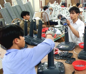 Riêng các cơ sở dạy nghề của các doanh nghiệp đã đạt tỷ lệ học viên có việc làm sau khi kết thúc khóa đào tạo 90% - Ảnh: Việt Tuấn