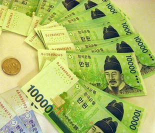 Đồng Won của Hàn Quốc đã giảm xuống mức thấp nhất trong vòng 4 năm qua.