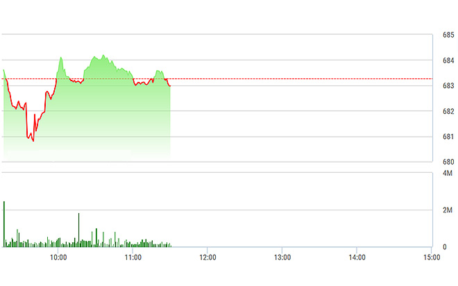 VN-Index biến động phập phù do cổ phiếu thanh khoản quá thấp.