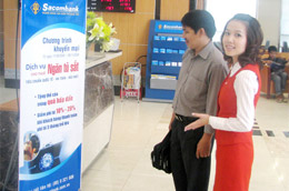Một chi nhánh của Sacombank.
