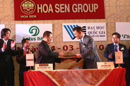 Lễ ký kết hợp tác chiến lược giữa HSG với các đối tác.