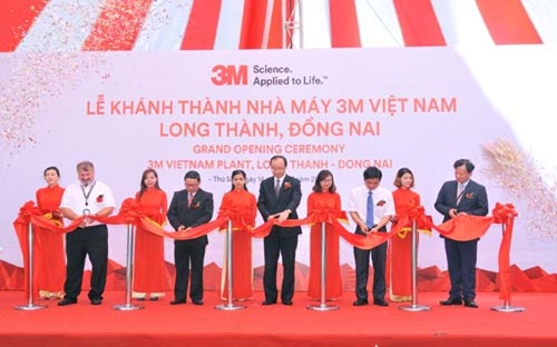 Lễ khánh thành nhà máy mới của 3M ngày 14/7.<br>