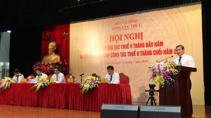 Trong 6 tháng đầu năm 2019, số thu do Tổng cục Thuế quản lý ước đạt 597.786 tỷ đồng, bằng 51,2% so với dự toán pháp lệnh, tăng 12,5% so với cùng kỳ.
