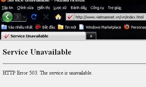 Báo VietNamNet vẫn bị 