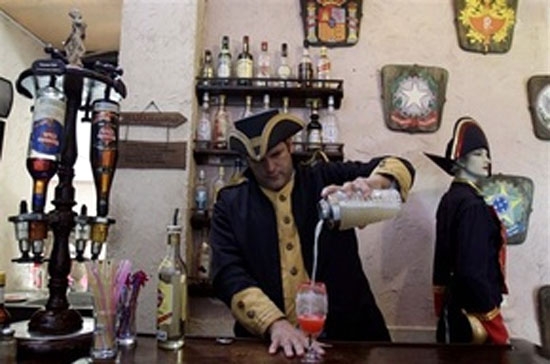 Tại một nhà hàng tư nhân ở trung tâm thủ đô La Habana, Cuba.