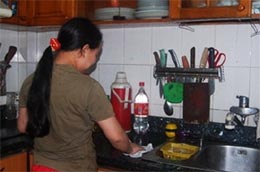 Giá cả của người giúp việc theo giờ đầu năm còn “xịn” hơn cả cuối năm.