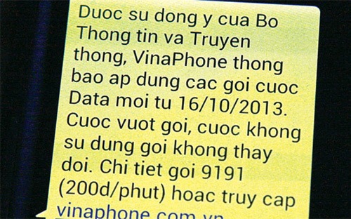 Ngày 16/10, cả ba nhà mạng Viettel, VinaPhone và MobiFone đều điều chỉnh tăng cước 3G, trong đó có gói không giới hạn dung lượng tăng mạnh nhất, tương ứng 40%.<br>