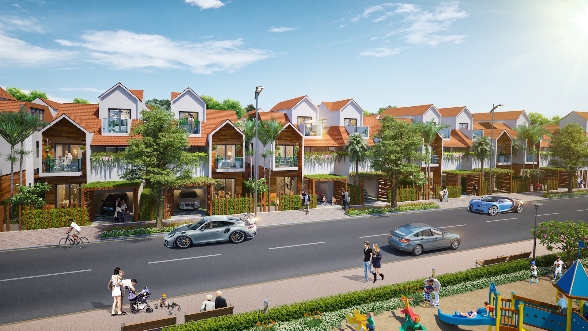 Phối cảnh dự án Long Thành Central do Công ty Asia New Time phát triển.