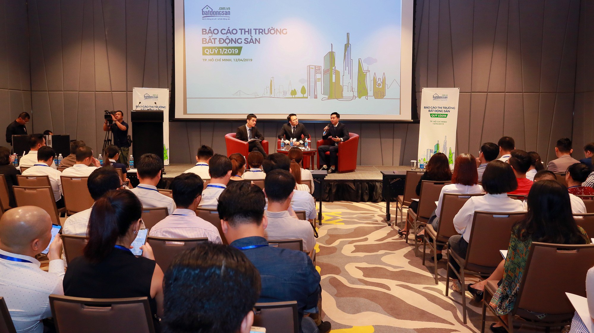 Batdongsan.com.vn công bố báo cáo thị trường quý 1 tại Tp.HCM ngày 12/4/2019.