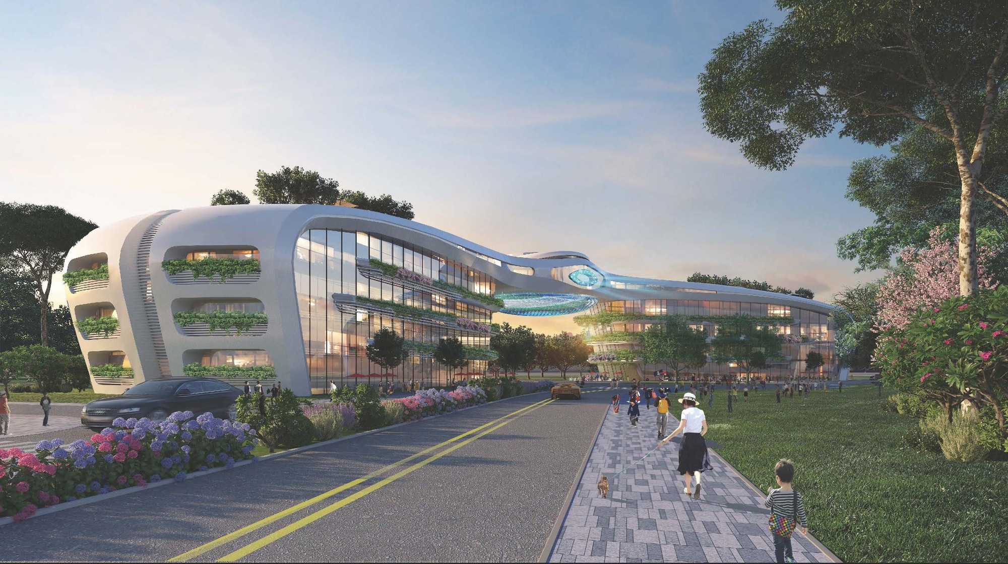 Những công trình tầm cỡ trở thành điểm vui chơi bất tận khi đêm về tại Sunshine Heritage.