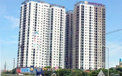 Hình ảnh thực tế dự án Hateco Hoàng Mai vào ngày 12/7/2016.