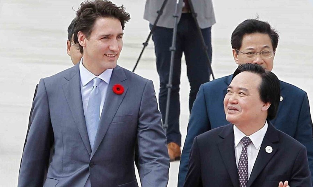 Thủ tướng Canada Justin Trudeau (bên trái) đang có mặt tại Đà Nẵng để tham dự thượng đỉnh APEC 2017 - Ảnh: Sputnik.