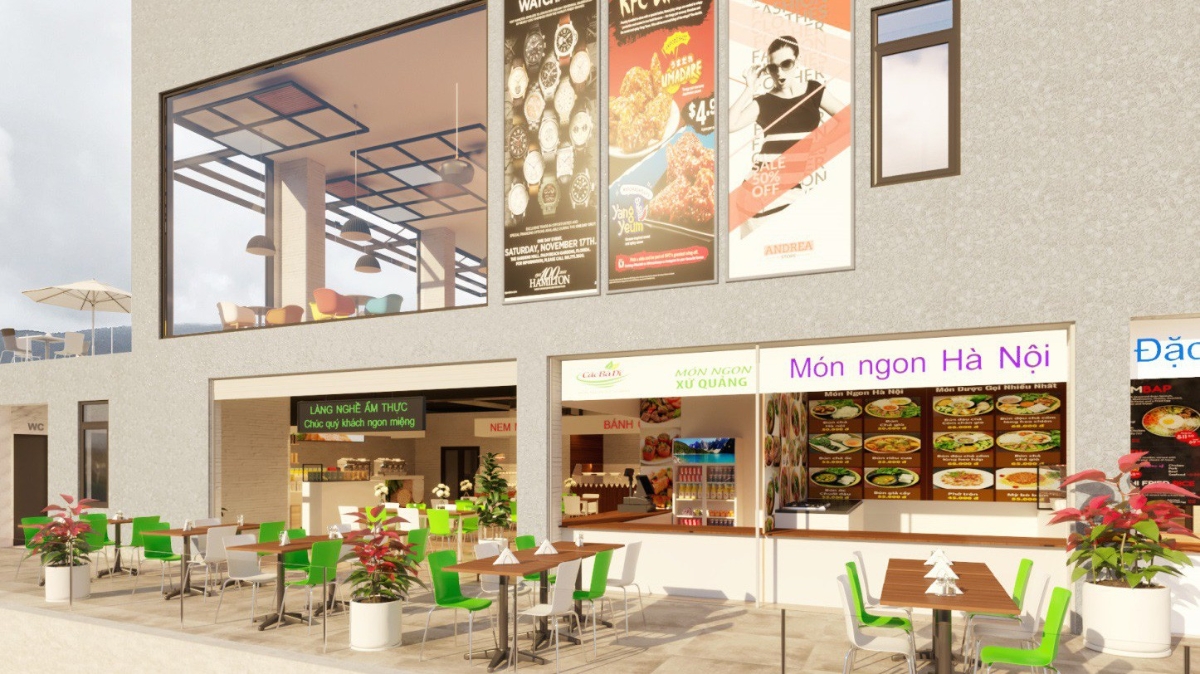 Khu Foodcourt của Đà Lạt Travel Mall.