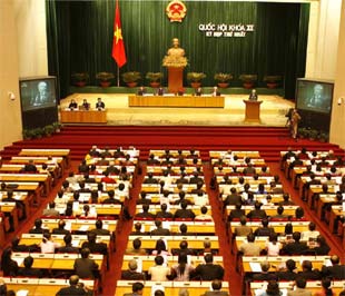 Một phiên họp tại kỳ họp thứ nhất, Quốc hội khóa 12.