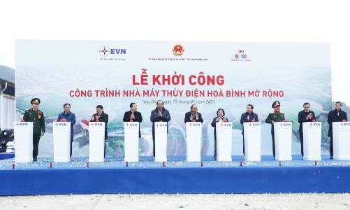 Khởi công Dự án nhà máy thuỷ điện Hoà Bình mở rộng