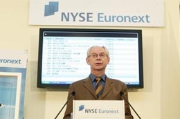 Chủ tịch EU, Herman Van Rompuy vừa đưa ra nhận định bi quan trên tại hội nghị của đảng Liên minh Xã hội Cơ đốc giáo Đức, diễn ra ở Wildbad Kreuth (Đức) - Ảnh: Reuters.