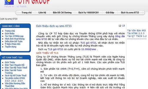 Giả mạo TLS tư vấn chứng khoán qua tin nhắn