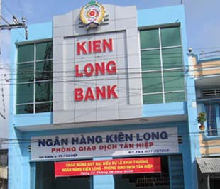Một phòng giao dịch của Ngân hàng Kiên Long - một trong 9 ngân hàng đã hoàn thành kế hoạch tăng vốn lên 1.000 tỉ đồng.