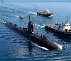 Một tàu ngầm nguyên tử của Mỹ.