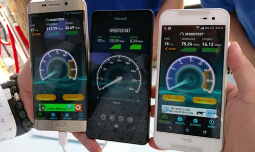 4G thử nghiệm của VinaPhone nhanh gấp 10 3G