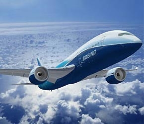 Máy bay B787 của Boeing.