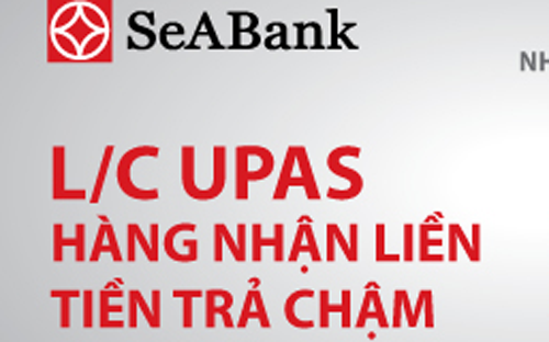 Với việc cung cấp sản phẩm L/C UPAS, cùng với chương trình ưu đãi hấp 
dẫn, SeABank hi vọng sẽ mang lại một giải pháp tài chính tối ưu cho các 
doanh nghiệp nhập khẩu có nhu cầu vay vốn với lãi suất thấp. 