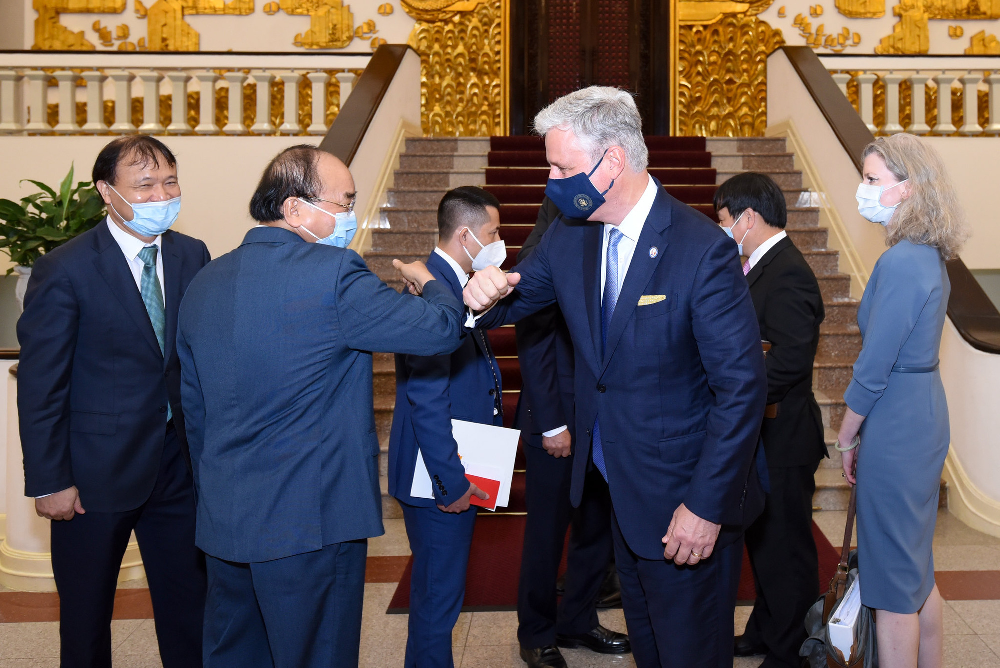 Thủ tướng Nguyễn Xuân Phúc Thủ tướng Nguyễn Xuân Phúc tiếp Cố vấn An ninh quốc gia Mỹ Robert O'Brien - Ảnh: VGP