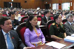 Nhiều vị đại biểu Quốc hội đề nghị thảo luận về công tác phòng chống tham nhũng tại hội trường - Ảnh: VA/VNN.