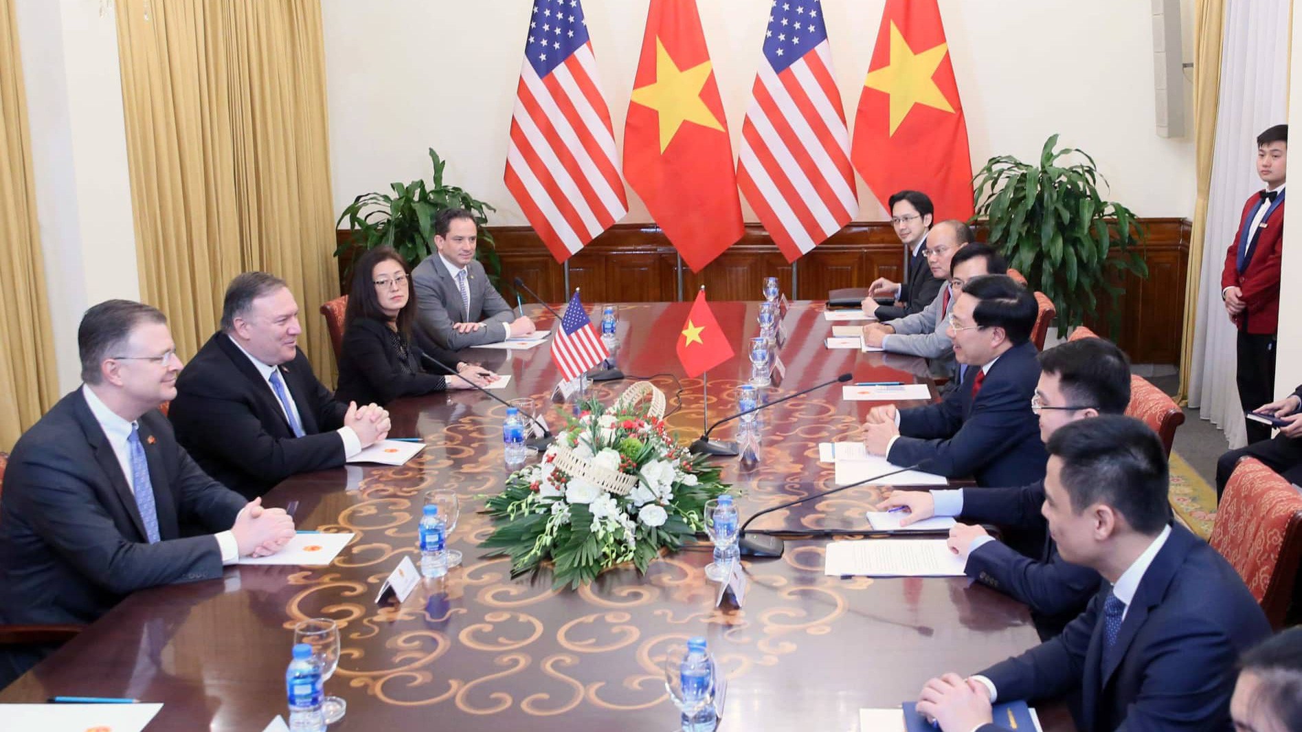 Ngoại trưởng Việt Nam -  Hoa Kỳ hội đàm tại Hà Nội - Ảnh: Quang Phúc.