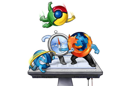 Cuộc chiến giữa các trình duyệt Internet.