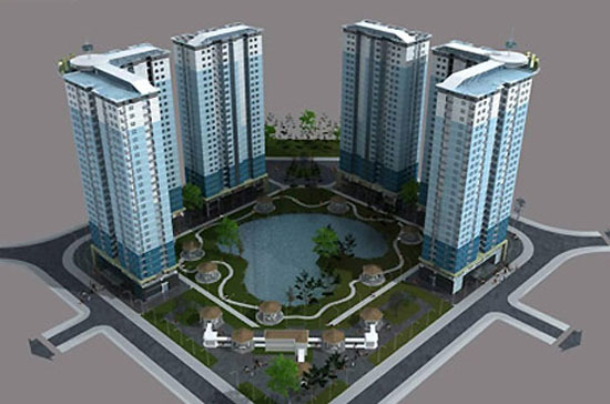 Phối cảnh "làng BIDV".