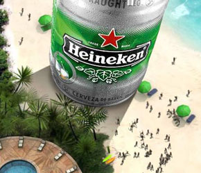 Heineken thành công không chỉ bởi chất lượng sản phẩm mà còn từ những ý tưởng quảng cáo độc đáo.