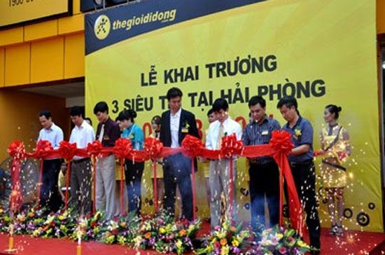 Theo kế hoạch, trong năm nay Công ty Cổ phần Thế Giới Di Động sẽ khai trương tiếp 3 siêu thị nữa tại Hải Phòng. 