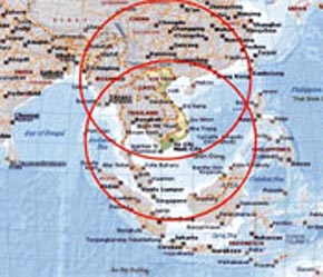 Đông Nam Á trong tầm hai giờ bay từ Tp.HCM và Hà Nội.