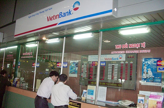 Một điểm giao dịch của Vietinbank.