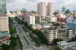 Một góc khu trung tâm Tp.HCM - Ảnh: Tấn Thuấn.