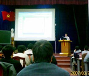 Một buổi học chứng khoán.