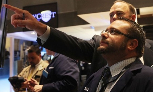 Phố Wall bật tăng, bất chấp động đất ở Nhật