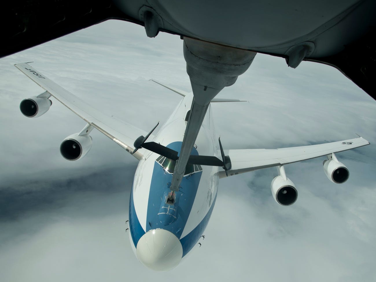 Boeing 747-8i có khả năng tiếp nhiên liệu trên không - Ảnh: DVIDS