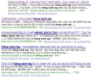 Cụm từ "hàng xách tay" nhận được gần 1 triệu kết quả tìm kiếm trên Google.